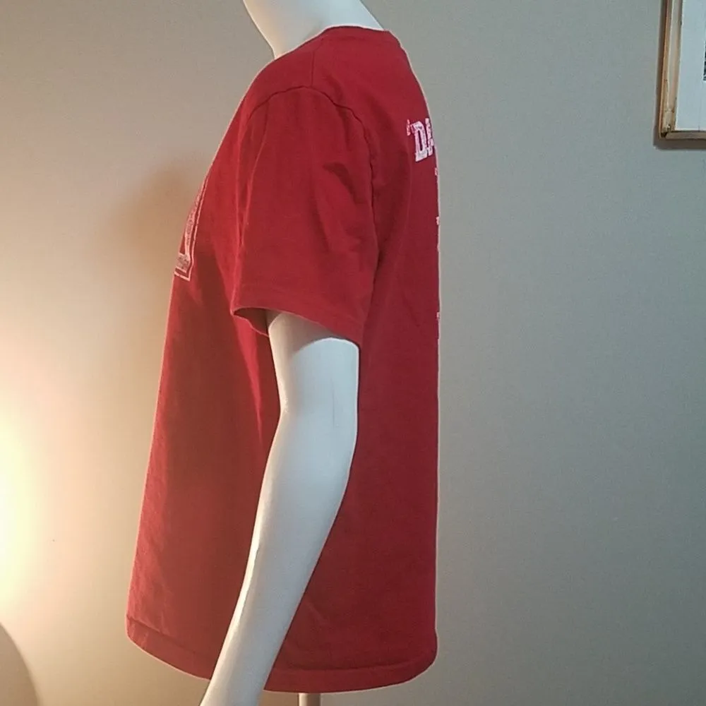 Red Nebraska Huskers Adidas Short Sleeve Tee (M) - Image 4