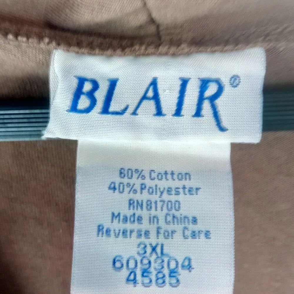 Blair 3X Tan Tunic Top Plus - Image 3