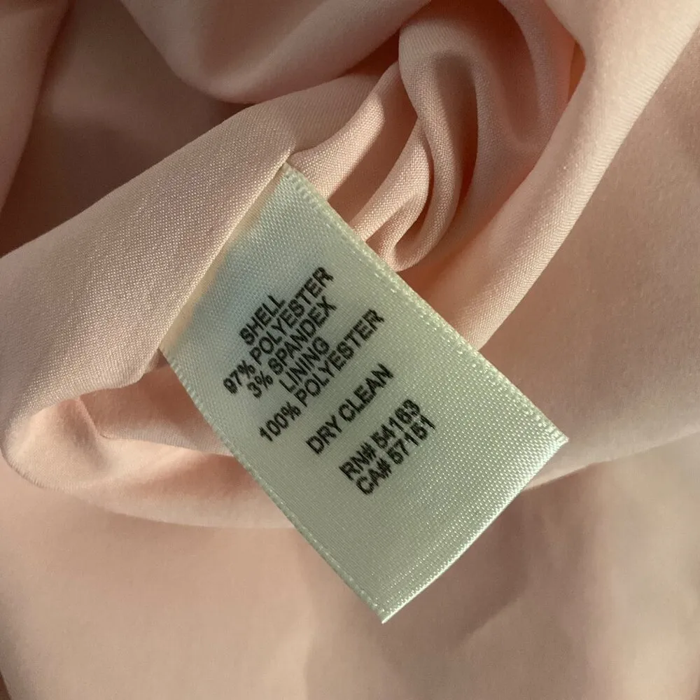 Eliza J Blush Pink Tiered  Ruffle mini Dress Size 16W party cocktail date night - Image 12