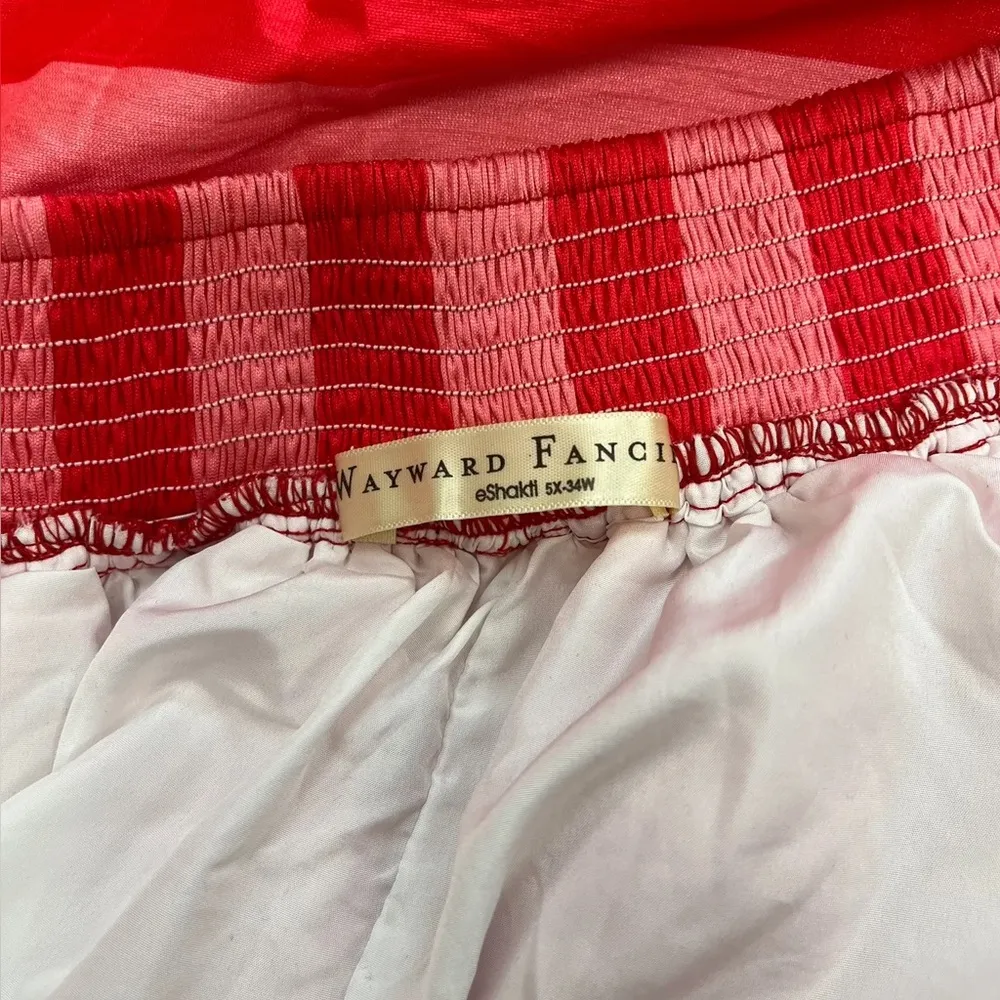 Wayward Fancies By eShakti Red & Pink Skirt - Size 30/32 - Image 2