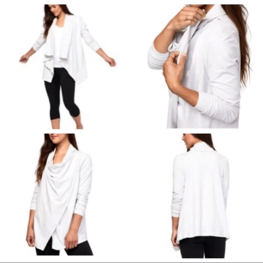 Manduka Crepe Drape Yoga Cardigan Small - Image 5