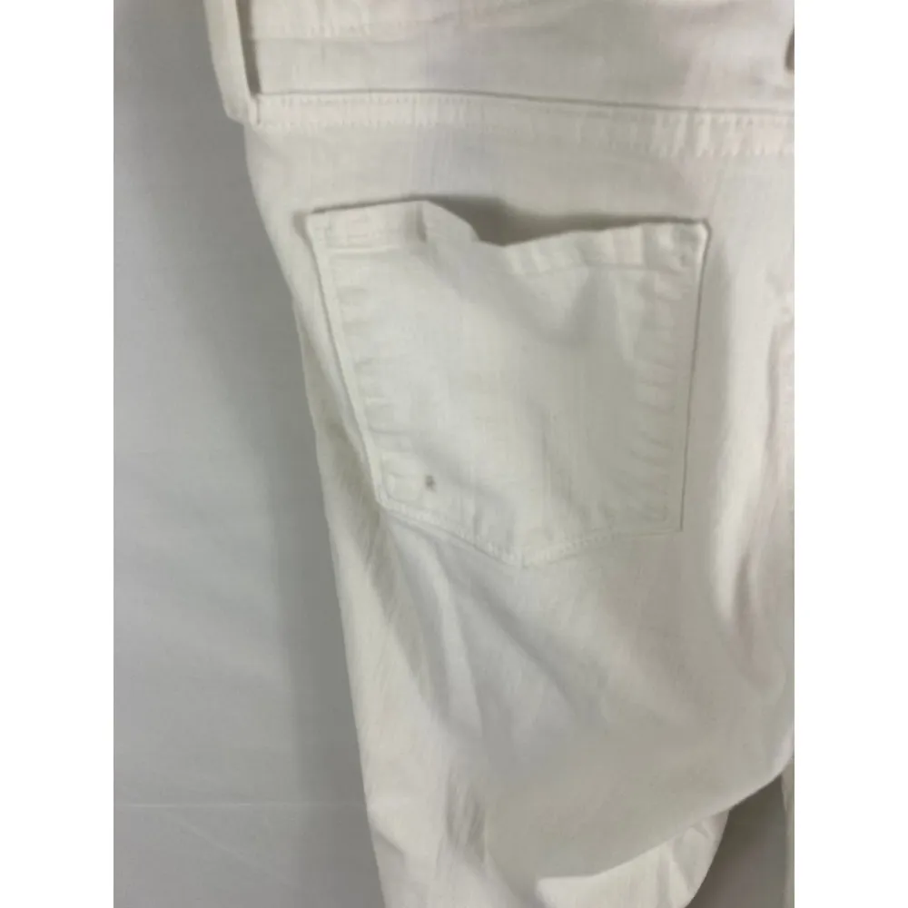 NYDJ Alina Convertible Ankle Jean White Size 6P - Image 7