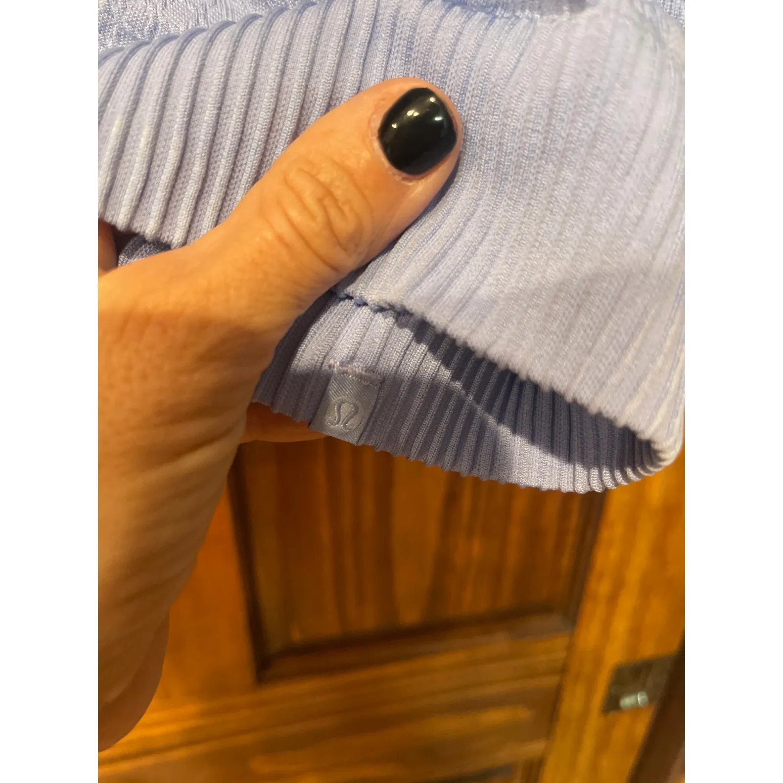 LULULEMON Rest Less
Mock Neck | Size: 10 Hydrangea
Blue Blue - Image 2