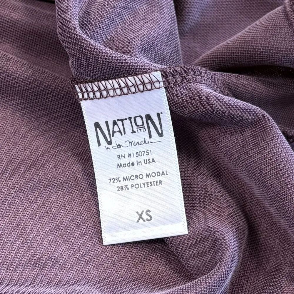 Nation LTD Flo Cowl Neck Sleeveless Modal Blend Mini Shift Dress XS - Image 8