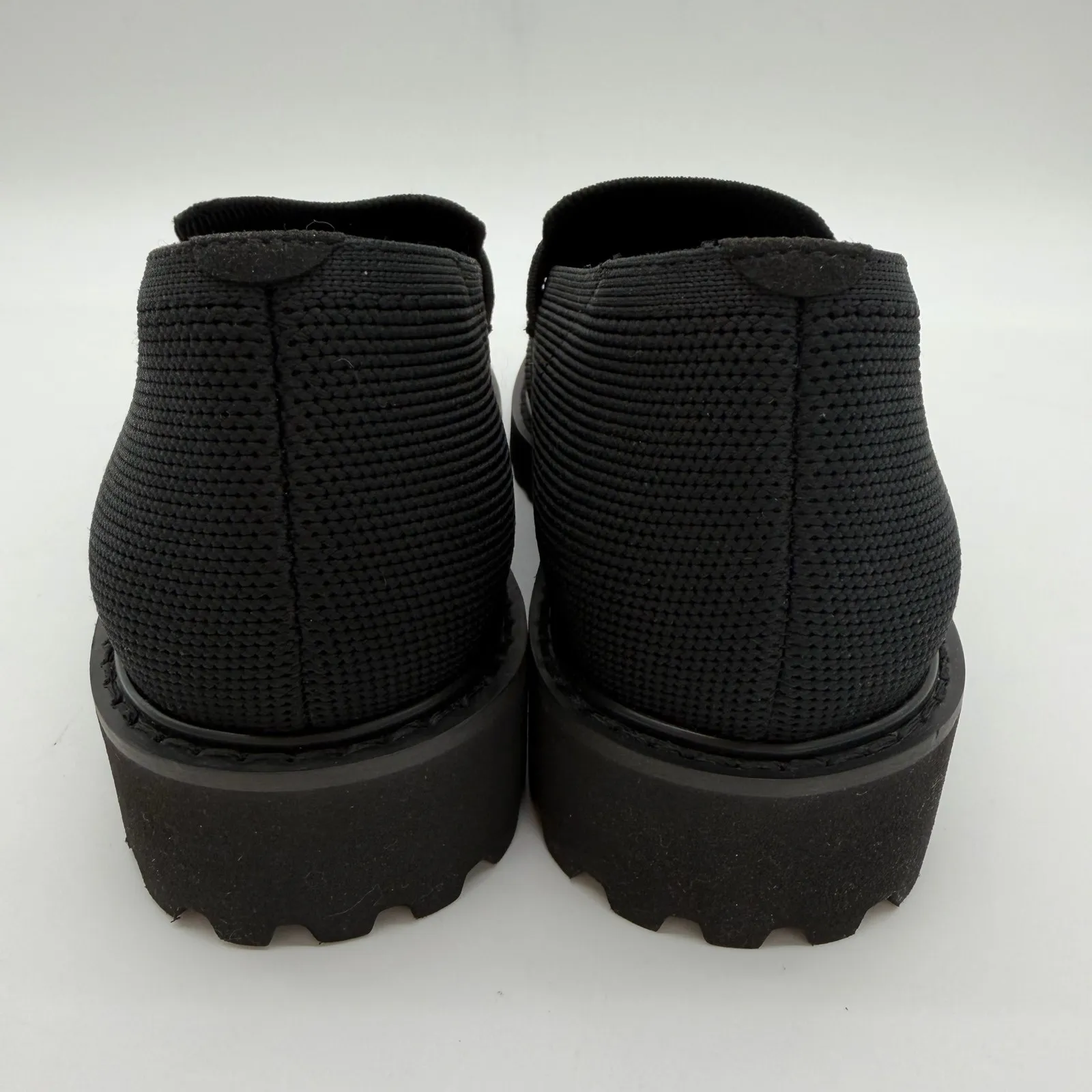 Vivaia Francesca Platform Chunky Heel Penny Minimalist Preppy Black Loafer 7 - Image 4