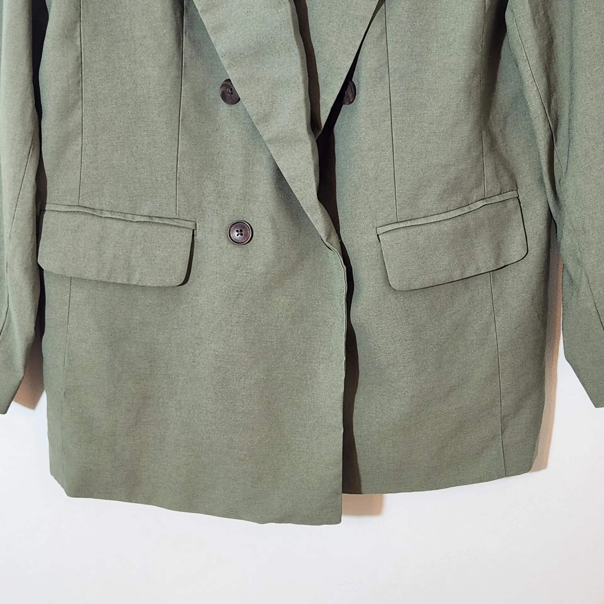 A New Day Women's Sage Green Blazer Size Medium - Image 3