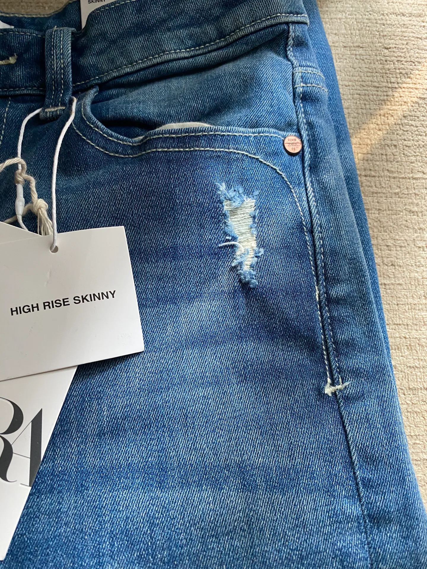 ZARA High Rise Skinny Jeans - Image 4