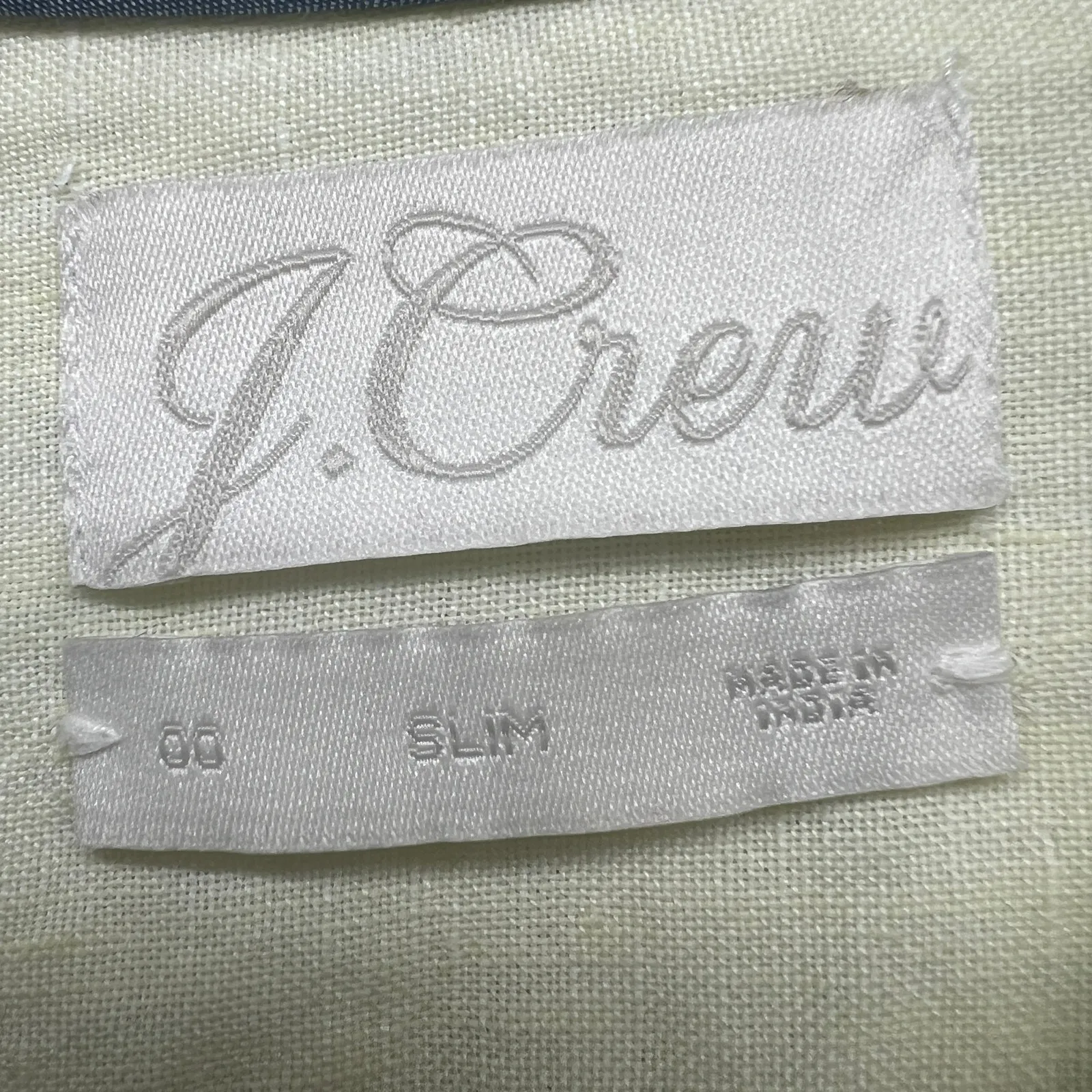 J. Crew Vintage Irish Linen Coastal Cowgirl Beach Western Womens Shirt Size 00 - Image 2