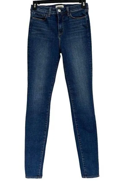 L’Agence SZ 26 Marguerite Skinny Jeans High-Rise Stretch Pockets Medium Wash - Image 1