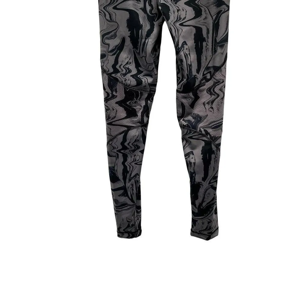 Nike Pro Hypercool Full Length Marble Gum Smoke Black Mesh Athletic Tights - Image 12