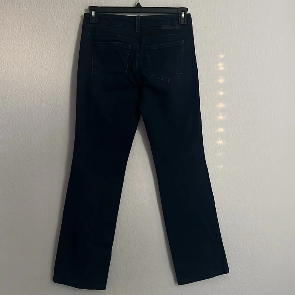 Stella McCartney Seamed Dark Wash Flare Mid-Rise Jeans, Size 26 - Image 4