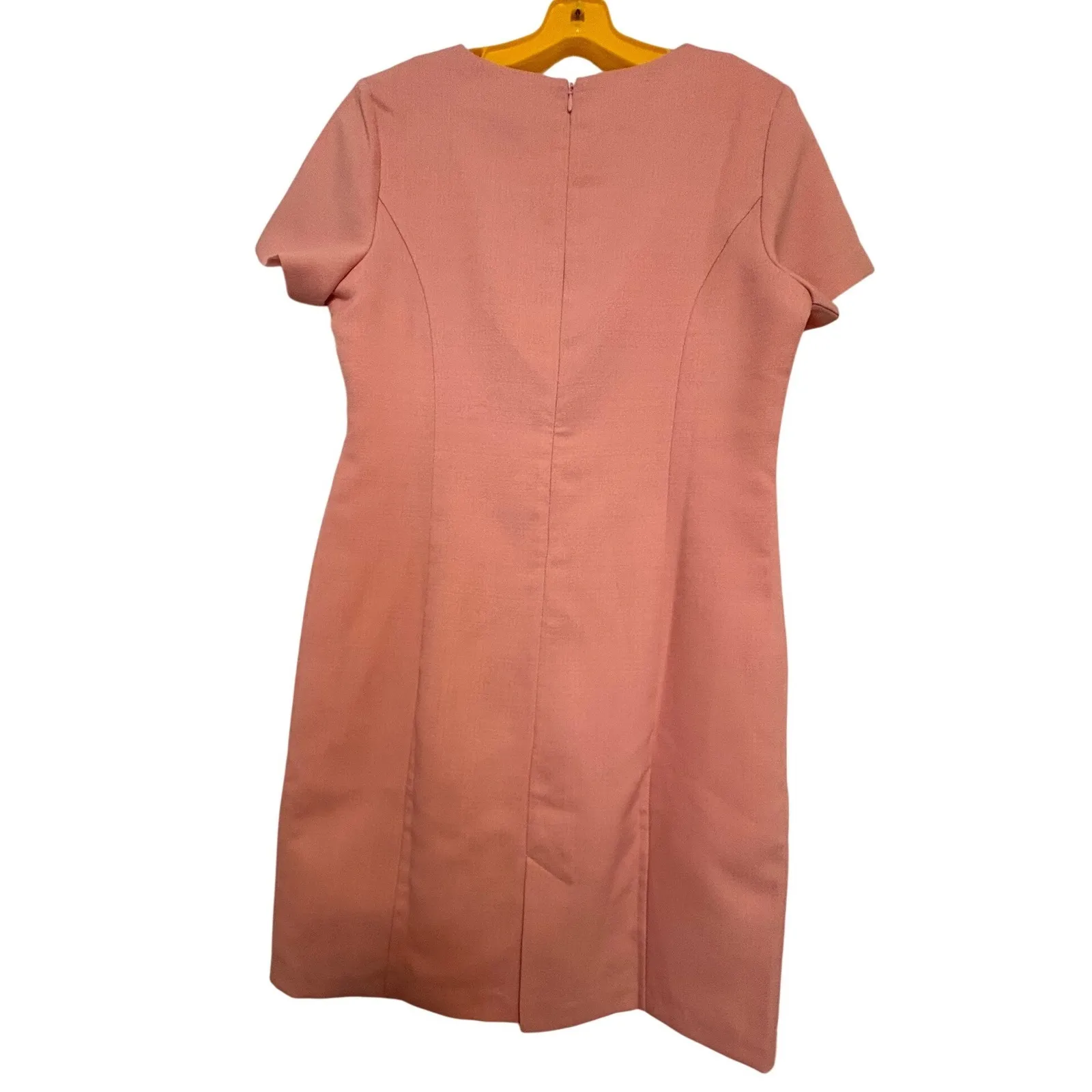 Vintage Koret Pink Short Sleeve Sheath Short Dress Size 8 Petite - Image 2