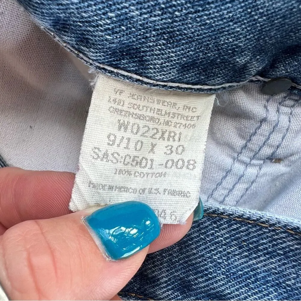 Vintage Y2K Wrangler 20X size 9/10x30 red ribbon high waist cowgirl jeans - Image 6