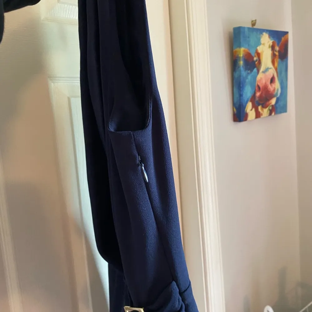 Tommy Hilfiger 4 blue business dress pencil aline midi sleeveless - Image 7