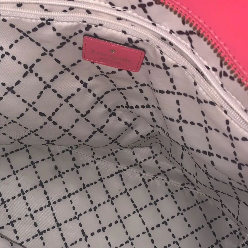 Kate Spade NY Newbury Lane Jules Pink Leather Large Tote - Image 3