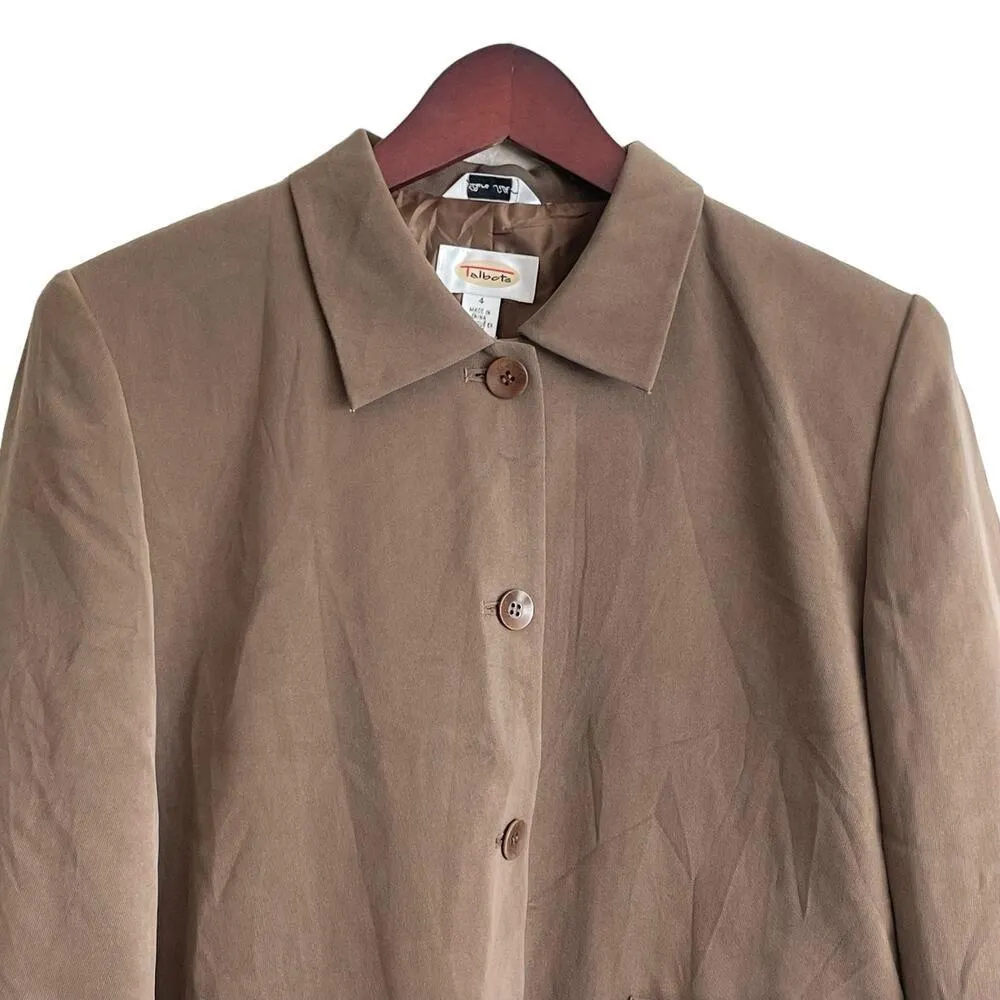 Talbots Women Silk Top Jacket 4 Career Classic Quiet Luxury Mature Old Money NEW - Image 5