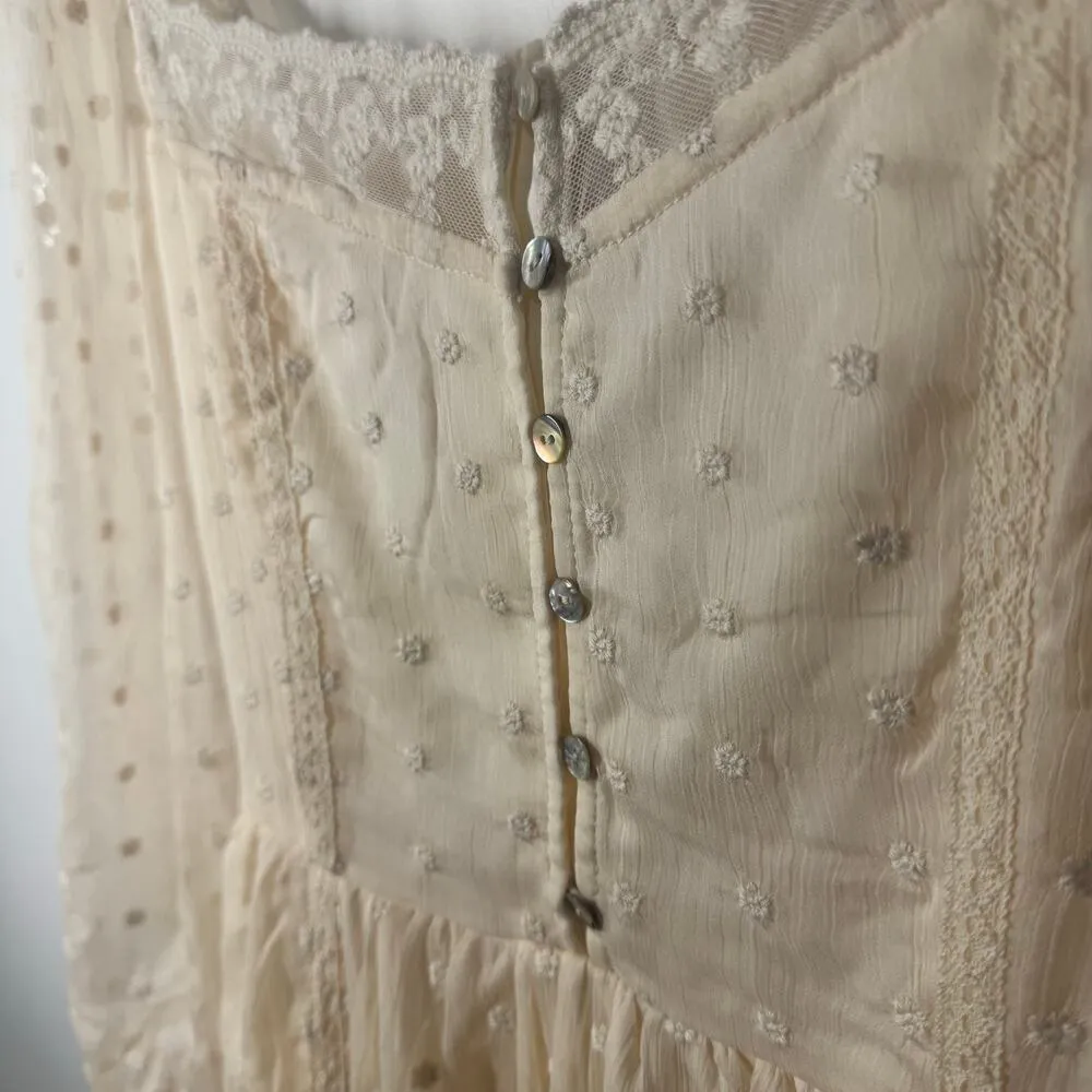 A Collective Story Dress Women M NWT Cream Midi Cream Lace #AD0181 - Image 9