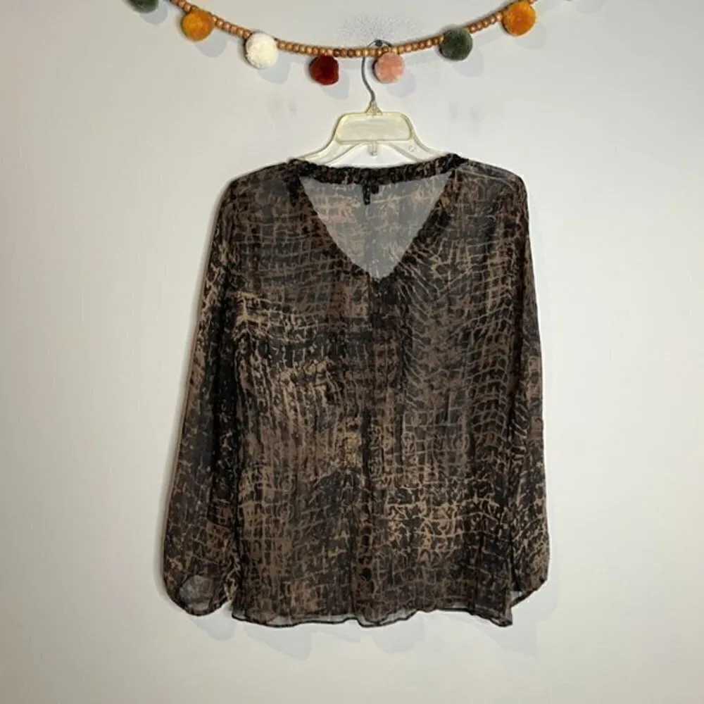 Nic+Zoe 🌺  silk patterned blouse - Image 5