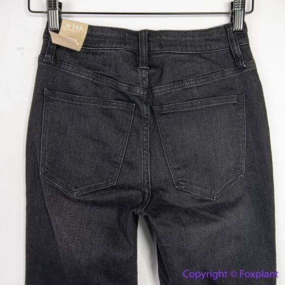 NEW Madewell Petite Curvy High-Rise Slim Straight Jeans in Richgrove‎ Wash, 25P - Image 9