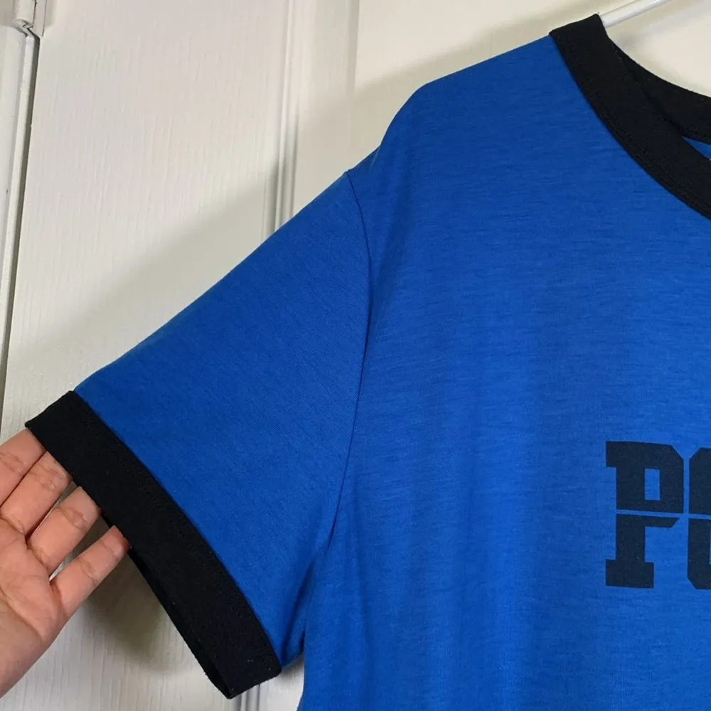 Lularoe Police Wife Blue Ringer Shirt Size 2XL EUC #2826 - Image 3