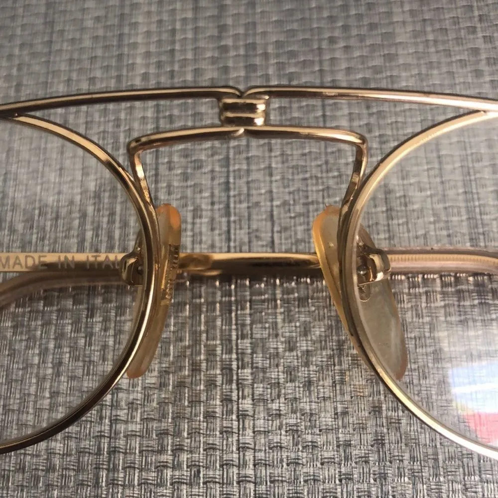 🆕 Linea Roma Vintage Retro Glasses 💥 Gold - Image 13