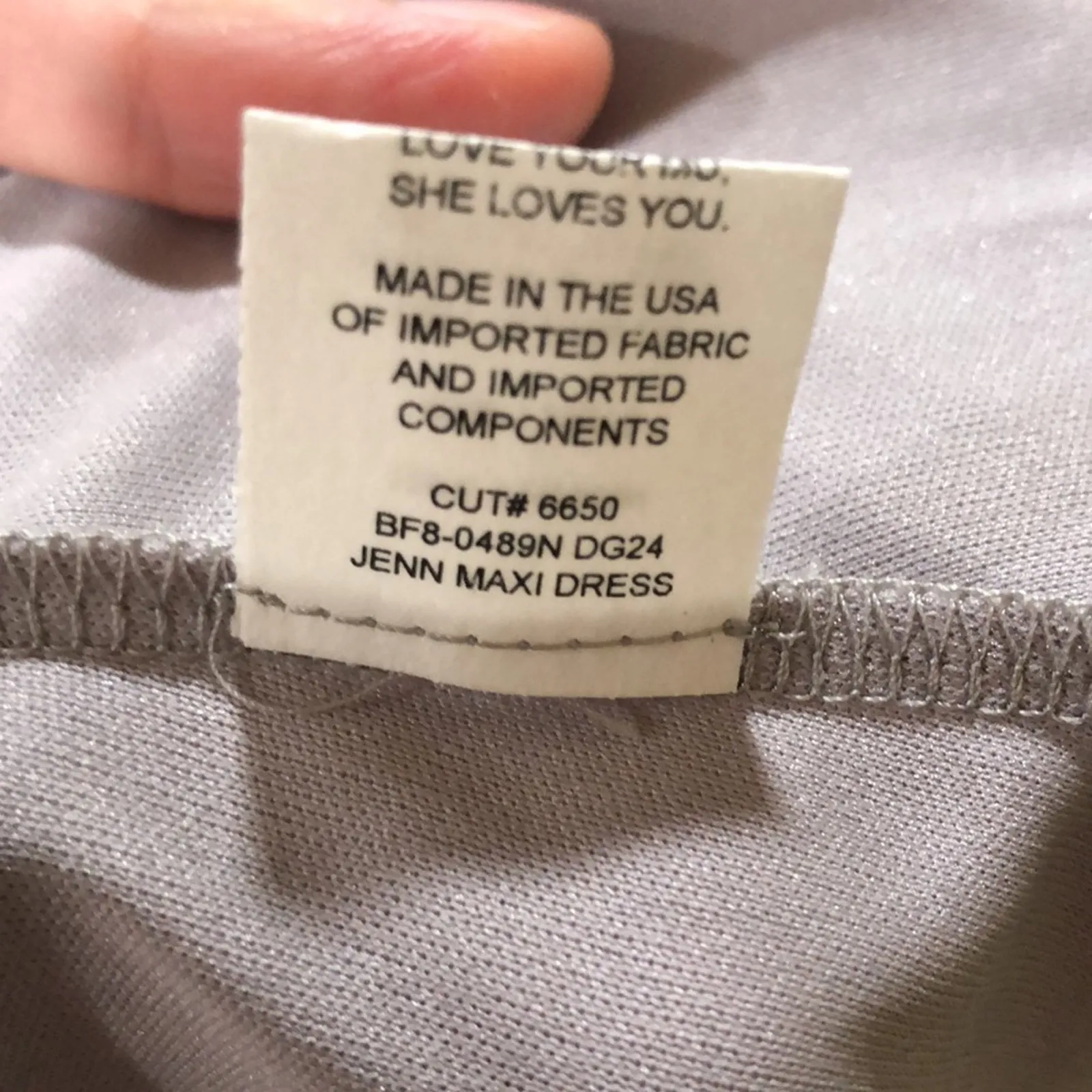 Show Me Your Mumu SMYM Jenn gray dove maxi dress NEW LARGE - Image 6