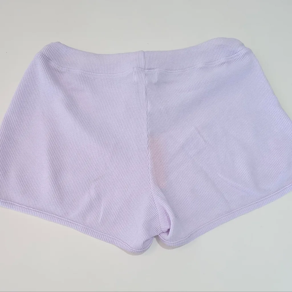 Sundry Anthropologie Shorts  Athletic Waffle Knit Lounge Purple Size 2 New - Image 4