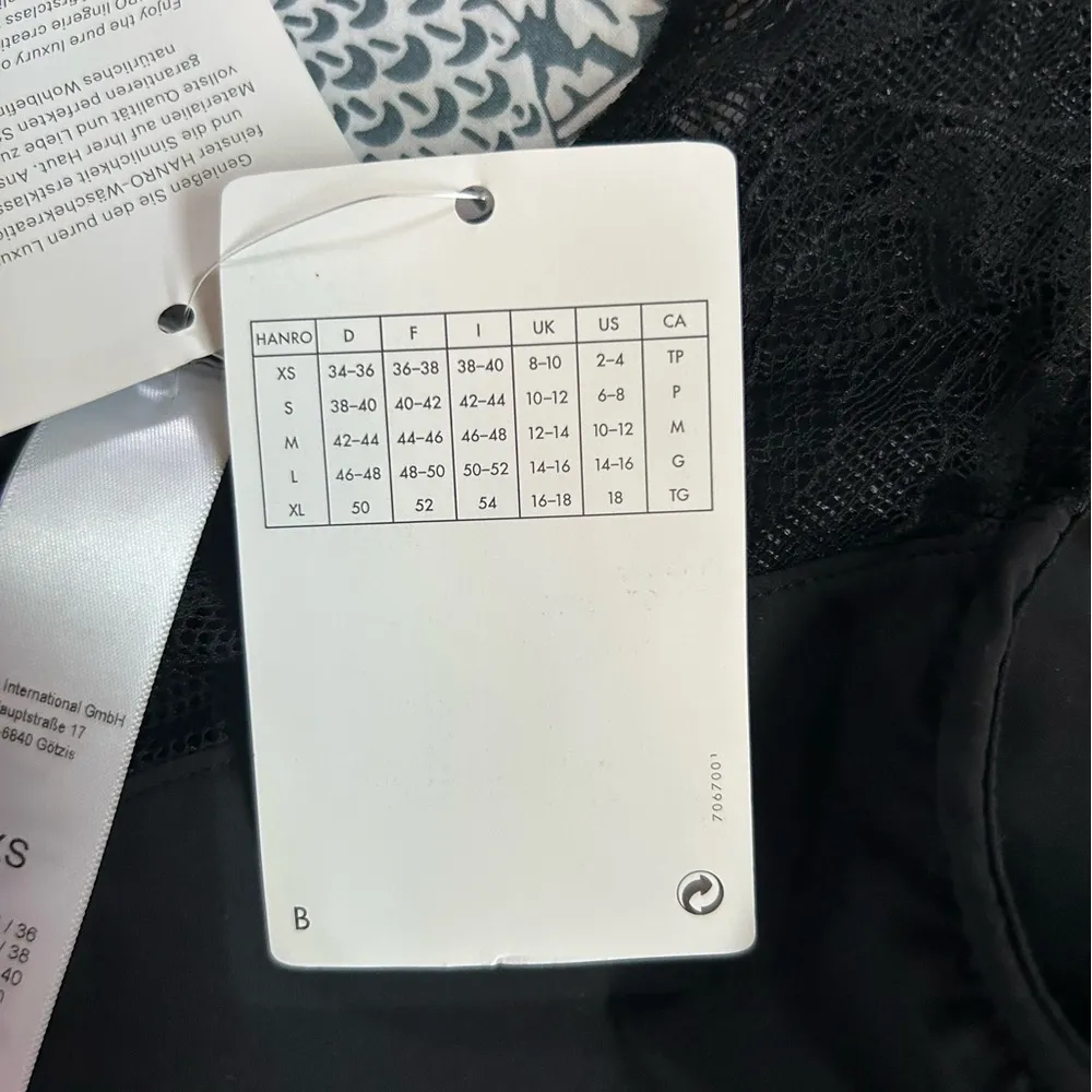 Hanro Blanca Crop Top Black Size XS - Image 7