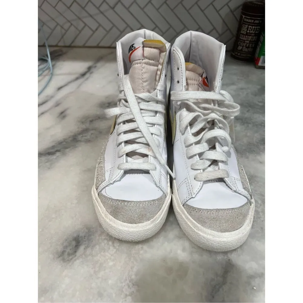 Nike Blazer Mid ‘77 Vintage White Canvas White Shoes CZ1055 109 Women’s Size 7 - Image 2