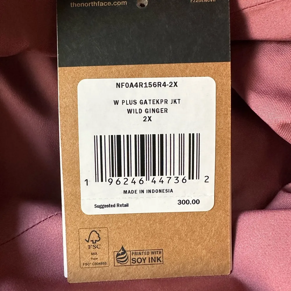 The North Face Plus Size Gatekeeper Jacket Waterproof Helmet Compatible Hood NEW - Image 5