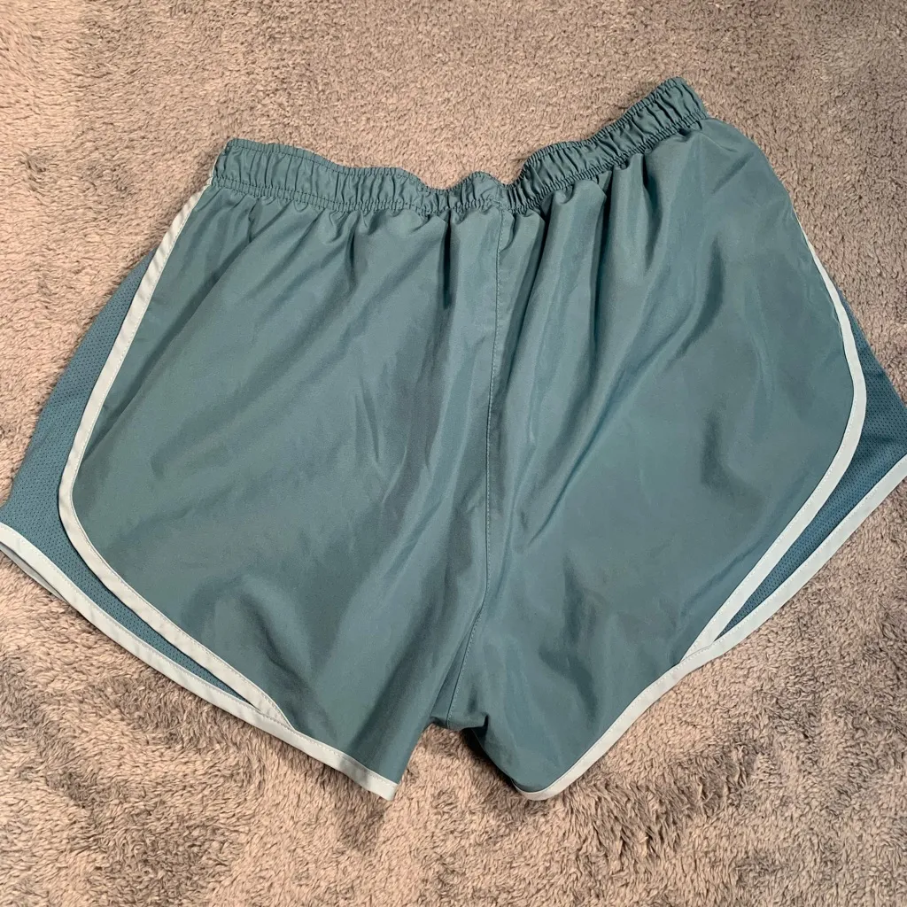 Nike Women's Blue teal Athletic Shorts - Image 6