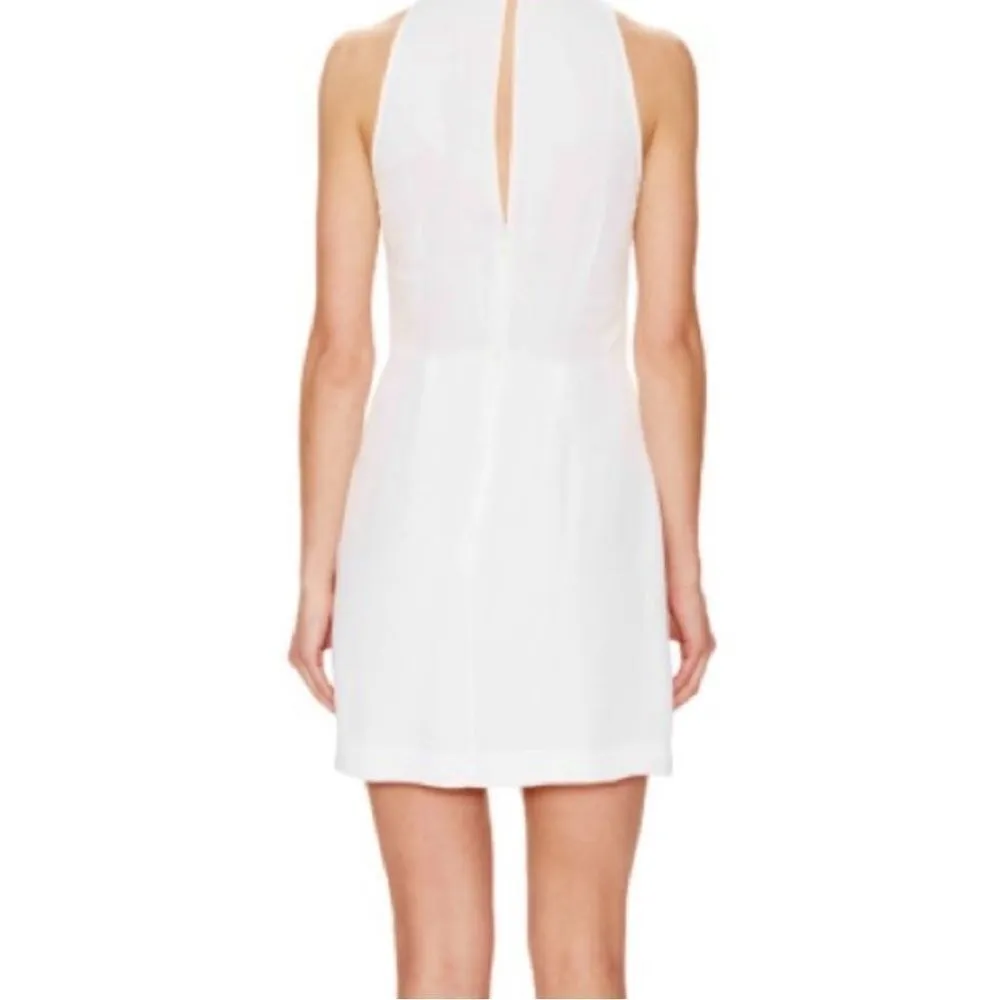 French Connection Lilli‎ Sequins Flared Party Dress Women's 2 Ivory Lined - Image 5