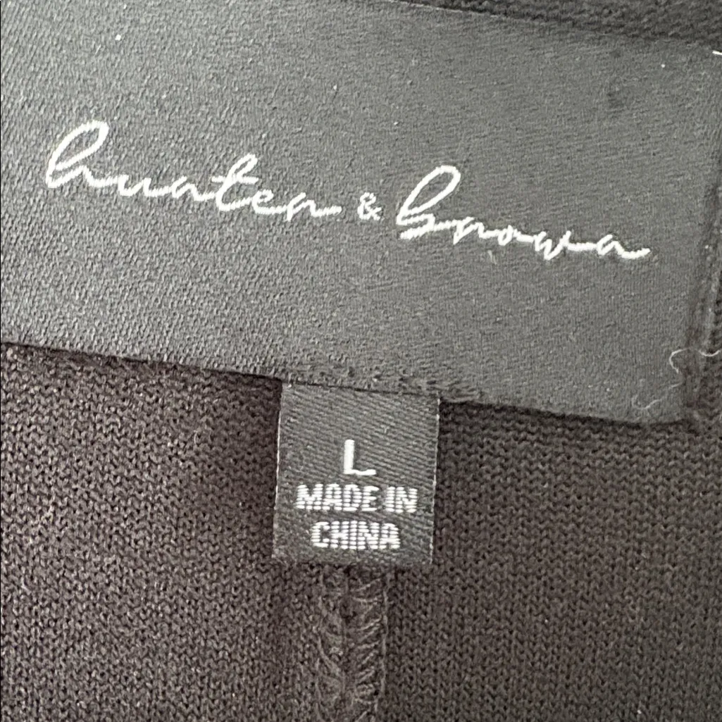 Black Longline Coat Size L - Image 3