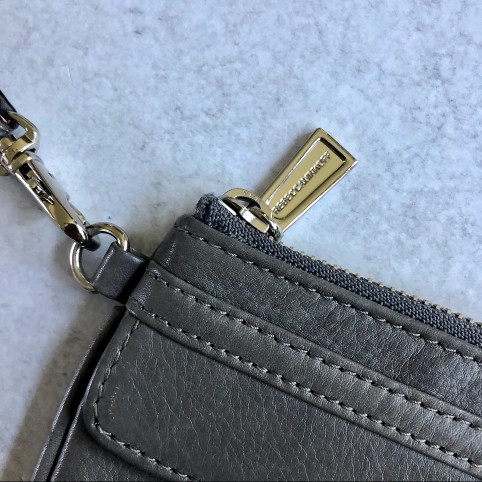 Rebecca Minkoff Gray Wristlet Clutch - Image 4