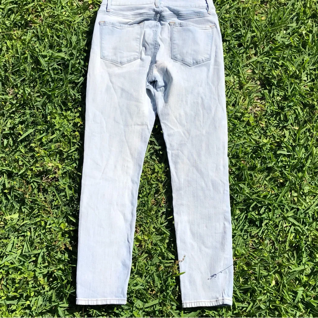 Frame denim Le skinny de Jeanne crop Jeans Light Wash Stretch 28 - Image 8