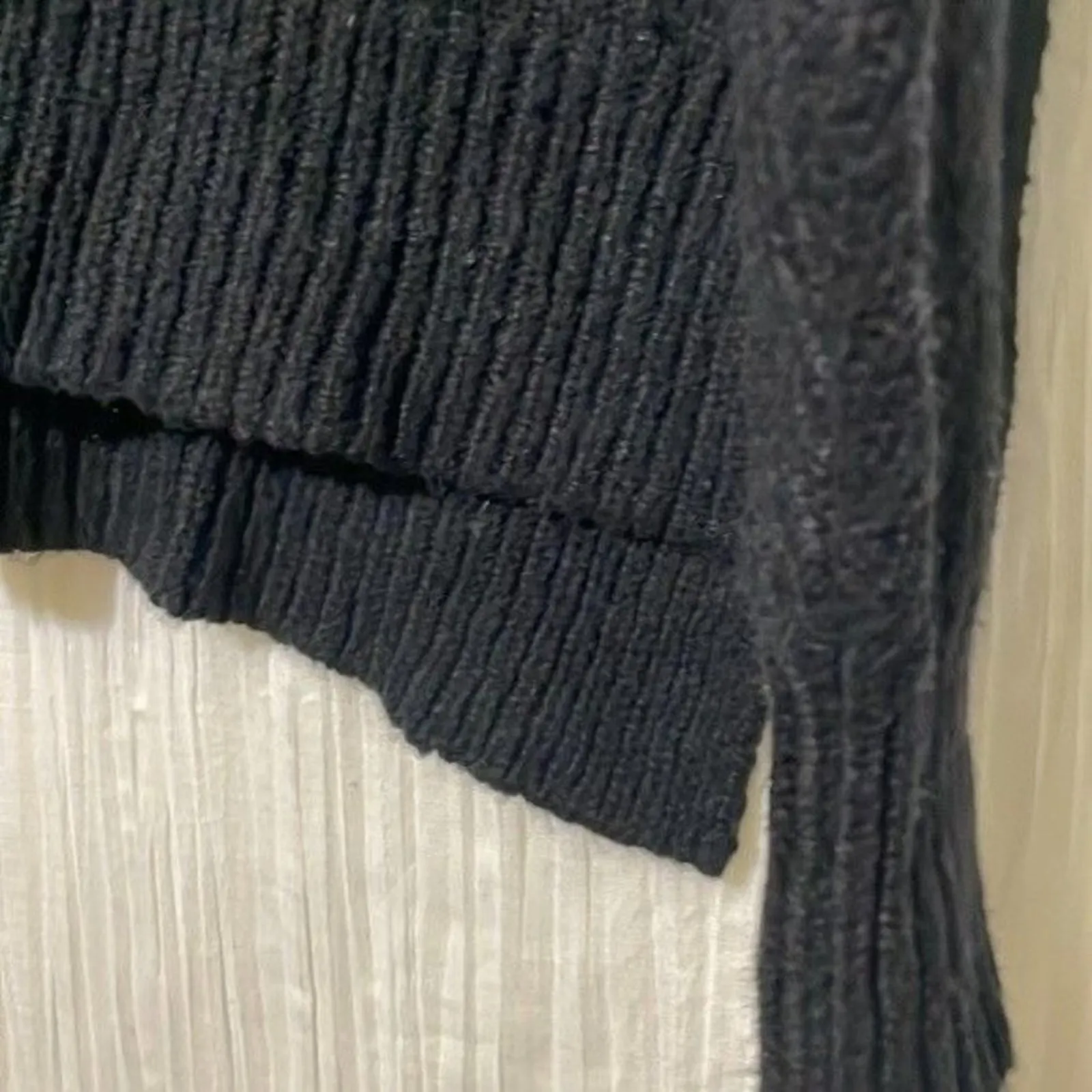 Free Press Clothing Black Mock Neck Pullover Sweater NWT Large - Image 3