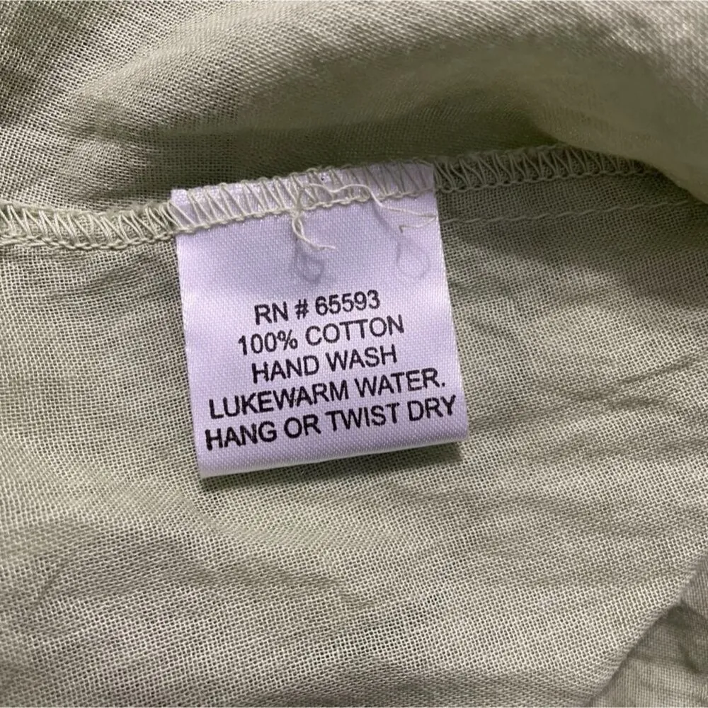 Sundance JP and Mattie Size Medium Top Blouse Boho Lagenlook Artsy Cotton - Image 7