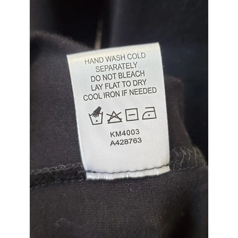 Kate & Mallory Women Black Rayon V-Neck Long Sleeve Long Maxi Dress Size Medium - Image 9