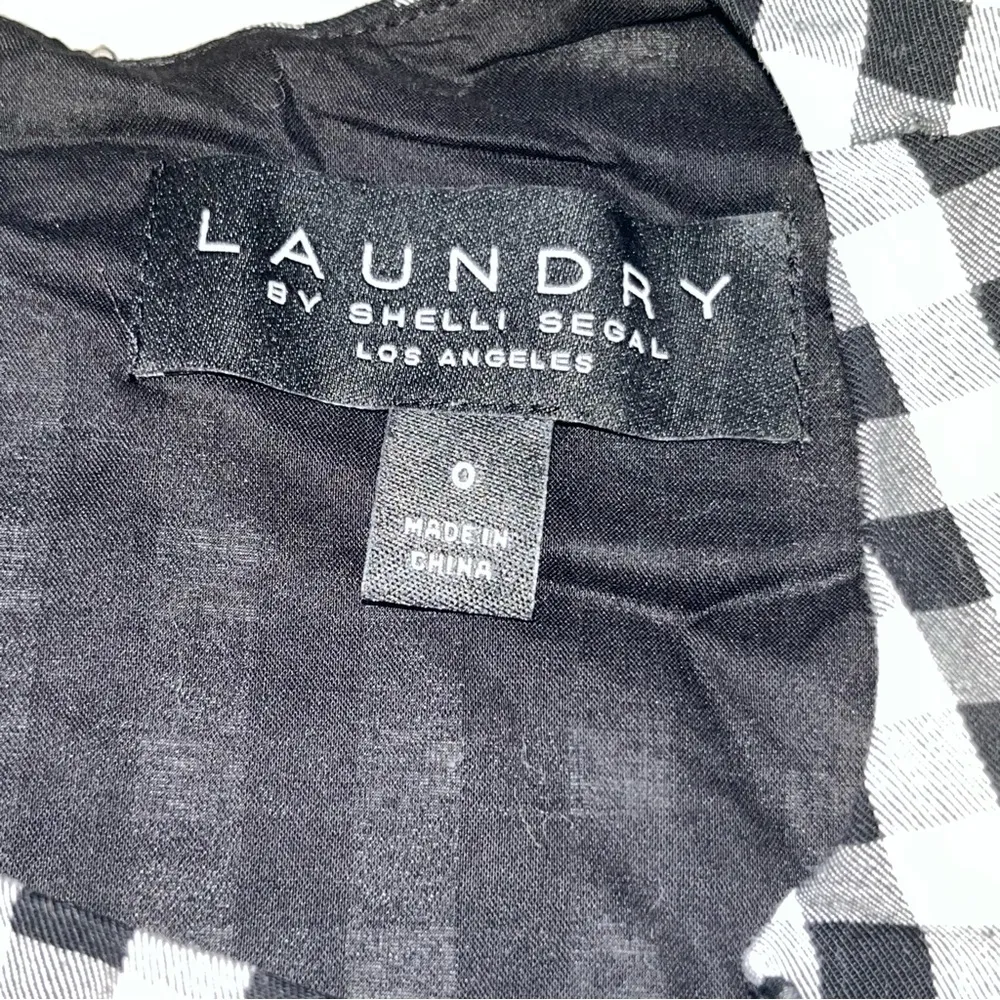 Laundry by Shelli Segal Gingham Embroidered A-Line Sleeveless Dress size 0 - Image 8