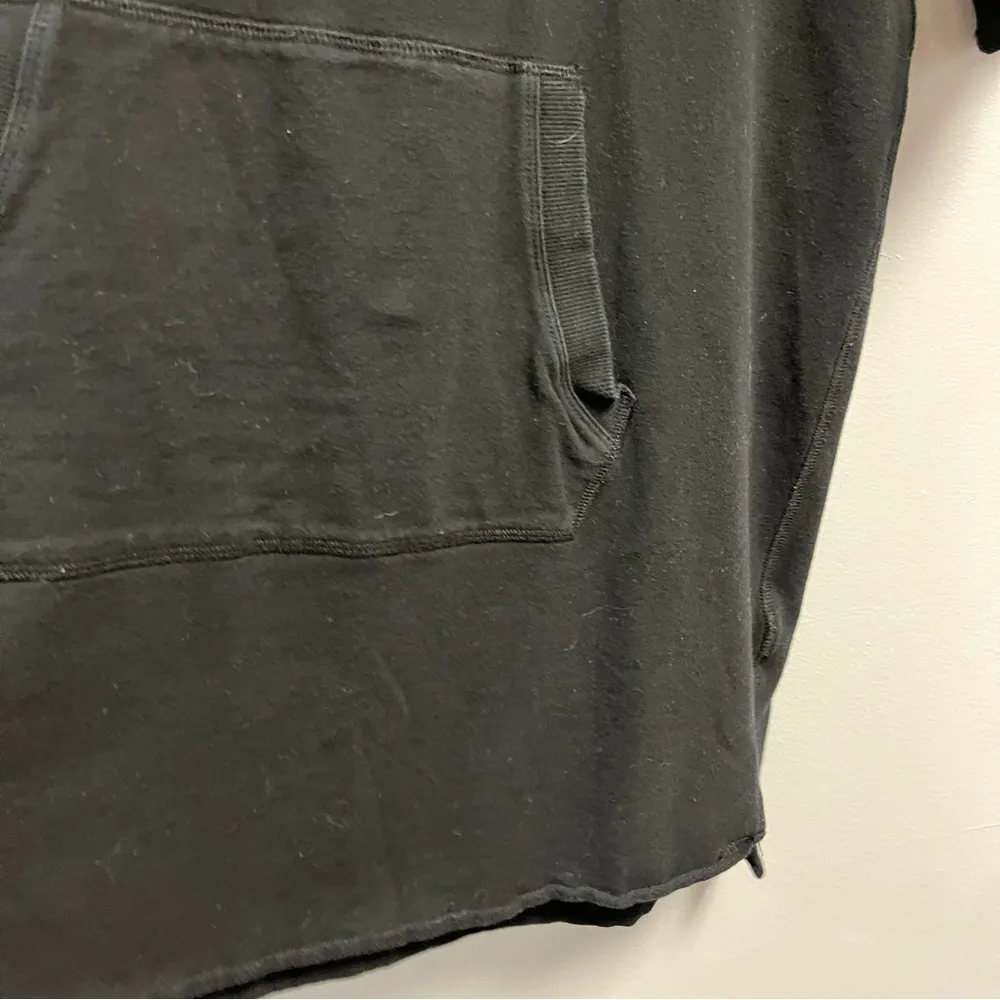 DKNY Sport Hoodie Dress/ Tunic Black Short Sleeve Hooded Mini Sz S GUC - Image 7