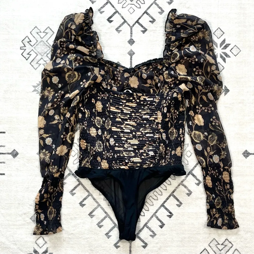 Brunch Date Bodysuit in Black Combo Medium - Image 13