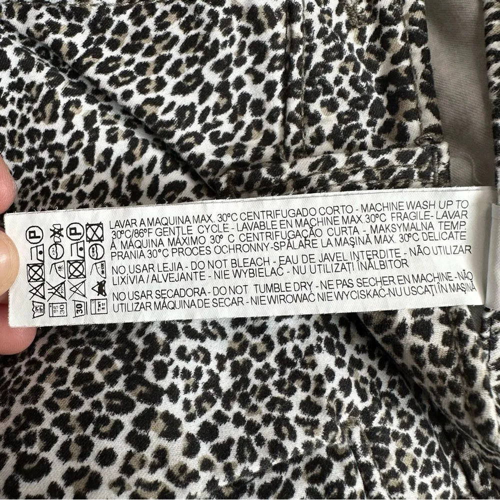 Zara Basic Denim Z1975 Leopard Skinny Jeans, Size 4 - Image 11
