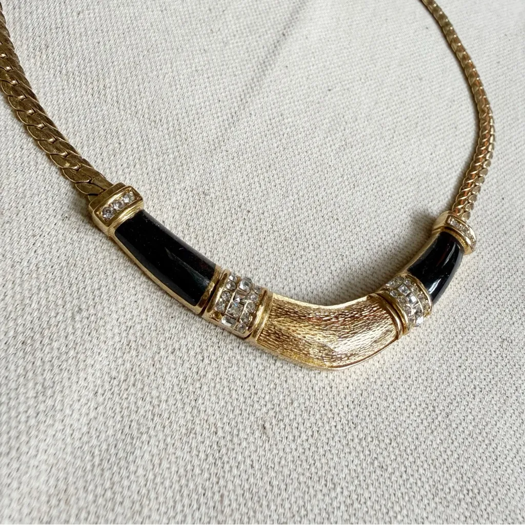 Christian Dior 1980s Vintage Choker Chain Necklace - Image 2