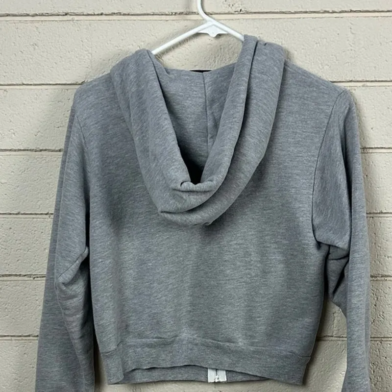 Wildfox Gray Floral Zip Up Hoodie size XS - Image 8