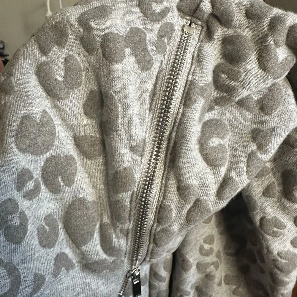 Rails Marlo flocked Heather leopard print M cozy sweatshirt - Image 6