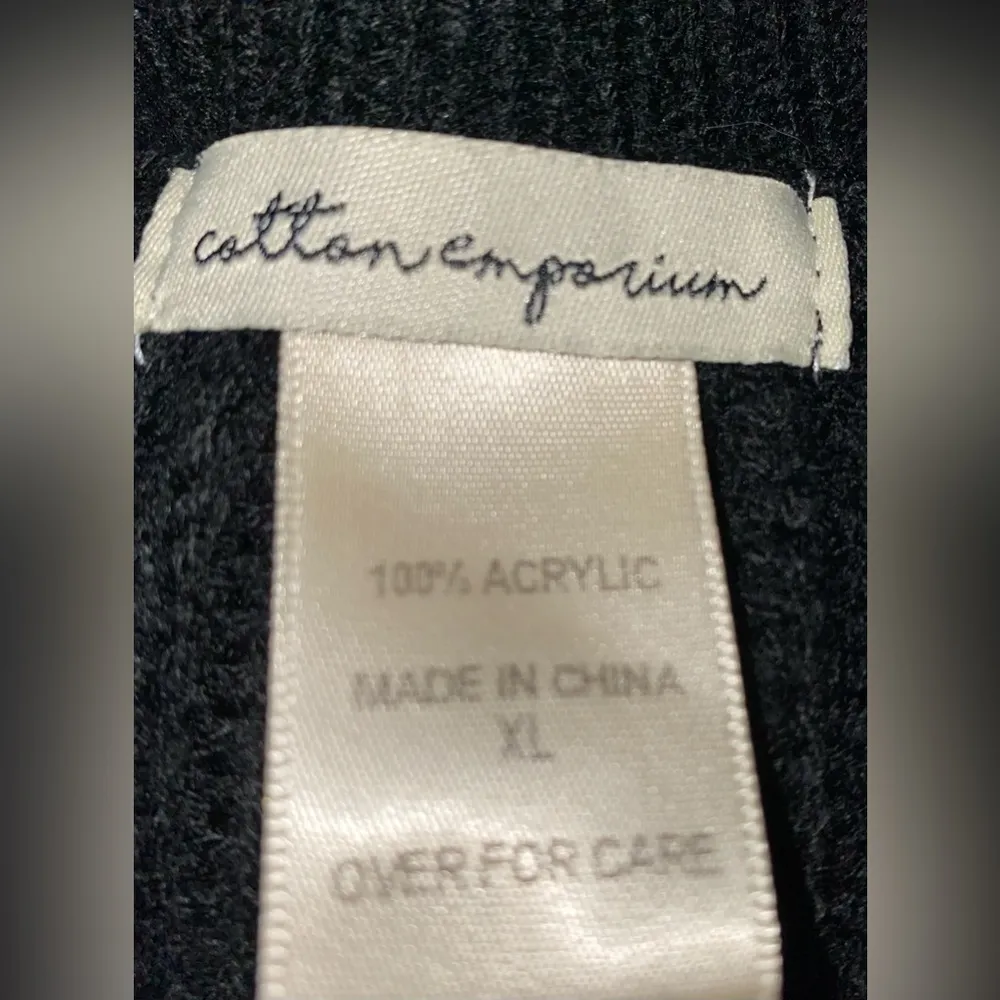 COTTON EMPORIUM Nordstrom crew neck cold shoulder long sleeve sweater size XL - Image 6