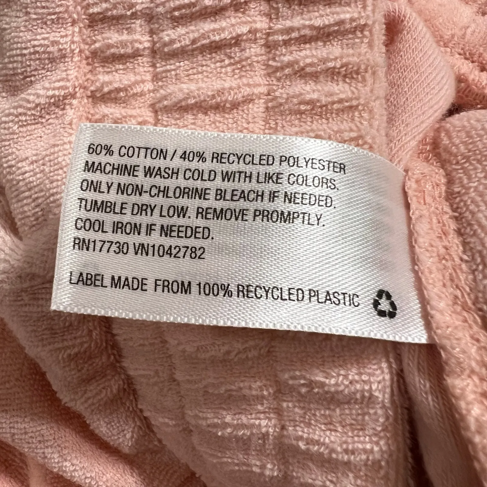 a new day Womens Terry Cloth Casual Shorts Soft Stretch Elastic Waist Pink Large - Image 7