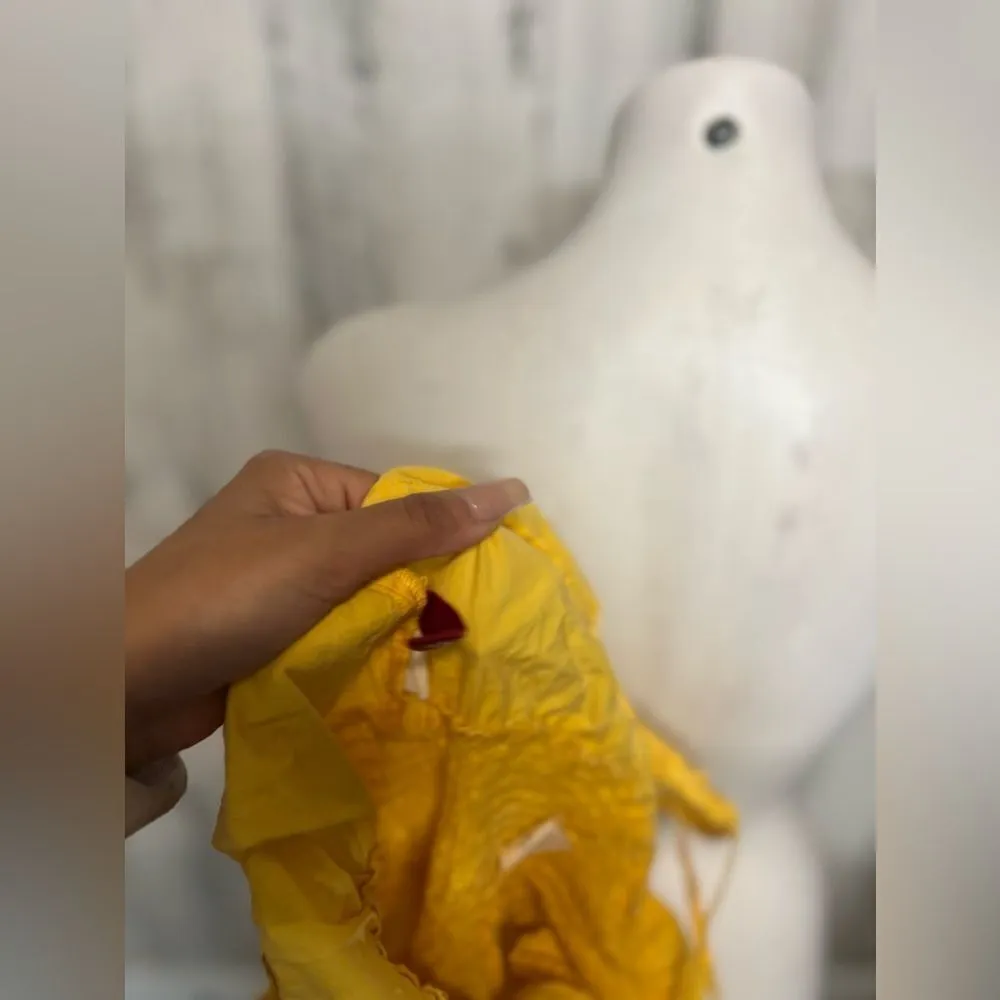 Yellow flare dress Gold Size M - Image 4