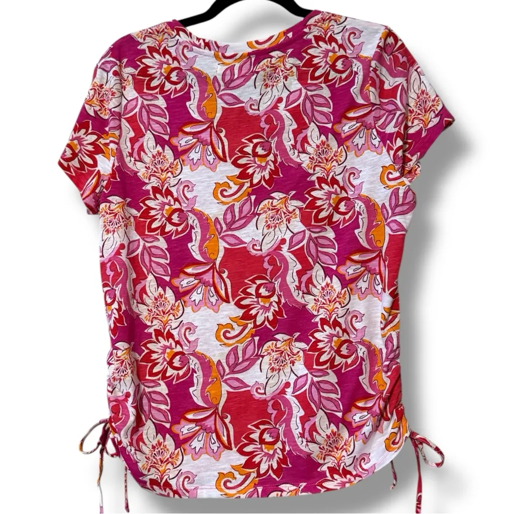 Juniper & Lime women’s size petite large side tie short sleeve t - Image 2