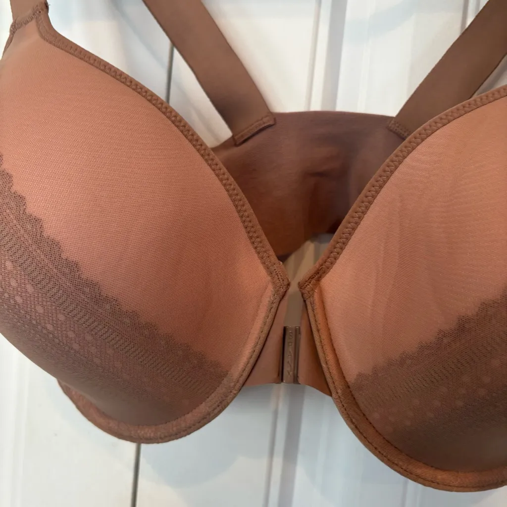 Spanx Tan Bra-Llelujah Ilusion Lace‎ Full Coverage Bra Size 40 D - Image 3